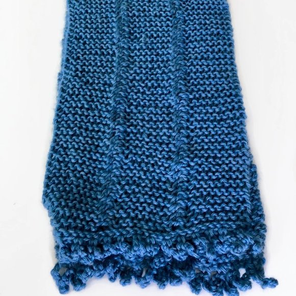 Hand knitted soft unique scarf, Knit neck wrap - Picture 4 of 10